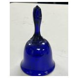 Set of 6 Decorative Collector Bells - Glass, Porcelain, and Metal