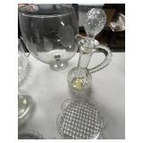 Assorted Pressed and Cut Glass Tableware Collection
