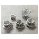 Collection of Miniature Teapot, Russ Berrie Baby Mug, and Porcelain Tea Set