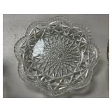 Collection of Assorted Vintage Pressed Glass Dishes and Bowls