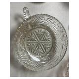 Collection of Assorted Vintage Pressed Glass Dishes and Bowls