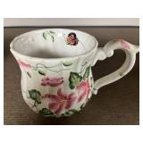 Vintage Floral Glassware and Porcelain Serving Collection