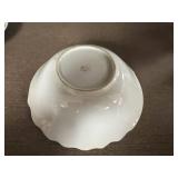 Vintage Floral Glassware and Porcelain Serving Collection