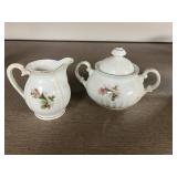 Vintage Floral Glassware and Porcelain Serving Collection