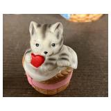 Collection of Vintage Cat and Mouse Figurines - Otagiri, Avon, Russ & More