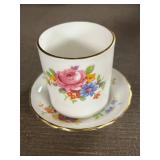 Collection of Vintage Teacups and Saucers - Royal Chelsea, Royal Dover, and More