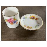 Collection of Vintage Teacups and Saucers - Royal Chelsea, Royal Dover, and More