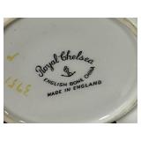 Collection of Vintage Teacups and Saucers - Royal Chelsea, Royal Dover, and More