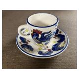 Collection of Vintage Teacups and Saucers - Royal Chelsea, Royal Dover, and More