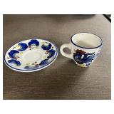 Collection of Vintage Teacups and Saucers - Royal Chelsea, Royal Dover, and More