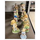 Set of Vintage Children Themed Porcelain Figurines