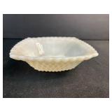 Collection of Vintage Glass Bowls, Dishes, and Milk Glass Pieces