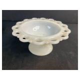 Collection of Vintage Glass Bowls, Dishes, and Milk Glass Pieces