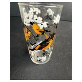 Set of Vintage Bird Theme Drinking Glasses and 3 Wine Glasses