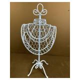 Assorted Jewelry Display Lot with Vintage Balance Scale, Velvet Case, Blue Mannequin, and Jewelry Tray