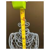 Assorted Jewelry Display Lot with Vintage Balance Scale, Velvet Case, Blue Mannequin, and Jewelry Tray