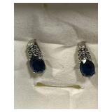 Sterling Silver 925 Bracelet, Blue Stone Earrings, Alpaca Jewelry Lot