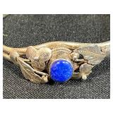 Sterling Silver 925 Bracelet, Blue Stone Earrings, Alpaca Jewelry Lot