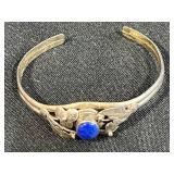 Sterling Silver 925 Bracelet, Blue Stone Earrings, Alpaca Jewelry Lot