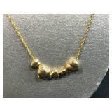 Set of 3 14K Gold-Filled Heart Pendant Necklaces