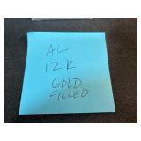 Set of 3 Vintage 12K Gold-Filled Necklaces Assorted Pendants