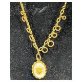 Set of 3 Vintage 12K Gold-Filled Necklaces Assorted Pendants