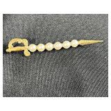 Collection of 6 Vintage 12K Gold-Filled Pearl Brooches and Pins