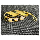 Collection of 6 Vintage 12K Gold-Filled Pearl Brooches and Pins