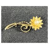 Collection of 6 Vintage 12K Gold-Filled Pearl Brooches and Pins