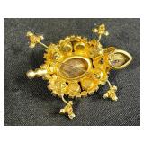 Assorted Vintage Brooch and Pin Lot Including Marvella, Animal, and Floral Designs