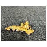 Collection of 5 Vintage Brooches and Pins with Pearls and Enamel Accents