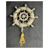 Collection of Costume Brooches Including Cat, Lion, Bird, Sailboat, Nautical Wheel, and Abstract Designs