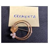 Vintage Brooch and Pin Collection Featuring Krementz, France, and Holiday Designs