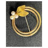 Vintage Brooch and Pin Collection Featuring Krementz, France, and Holiday Designs