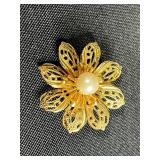 Vintage Brooch and Pin Collection Featuring Krementz, France, and Holiday Designs