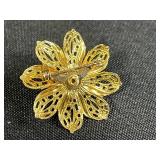 Vintage Brooch and Pin Collection Featuring Krementz, France, and Holiday Designs