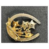 Vintage Brooch and Pin Collection Featuring Krementz, France, and Holiday Designs