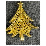 Vintage Brooch and Pin Collection Featuring Krementz, France, and Holiday Designs