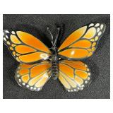 Collection of Vintage Costume Jewelry Brooches Including Trifari, Avon, and Ralph Massey