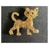 Collection of 7 Vintage Brooches Including Sterling, Enamel, and Figural Designs