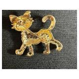 Collection of 7 Vintage Brooches Including Sterling, Enamel, and Figural Designs