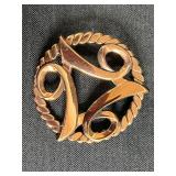 Collection of 7 Vintage Brooches Including Sterling, Enamel, and Figural Designs