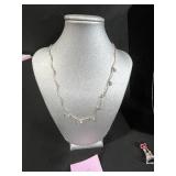 Sterling Silver Jewelry Set with Necklaces and Holiday Brooches