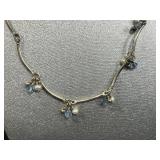 Sterling Silver Jewelry Set with Necklaces and Holiday Brooches