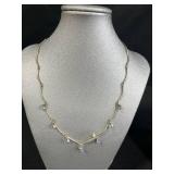 Sterling Silver Jewelry Set with Necklaces and Holiday Brooches