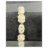 Set of Gold Tone Jewelry Pieces with Whale Pendant Necklace and Faux Pearls