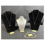 Collection of Pearl Necklaces and Pearl Sterling Silver Pendant