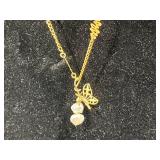 Collection of 3 Necklaces: 12K Gold-Filled, 925 Sterling Silver, and Beaded Pendant