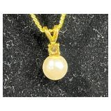 Collection of 3 Necklaces: 12K Gold-Filled, 925 Sterling Silver, and Beaded Pendant