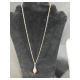 Sterling Silver Jewelry Collection with Necklaces, Bracelets, and Dark Gray Stone Ring